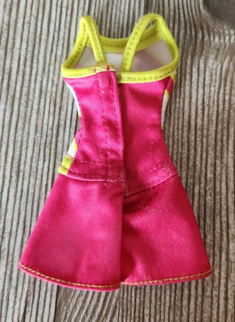 Barbie "Tennis Coach" rosa bianco giallo vestito bambola taglia