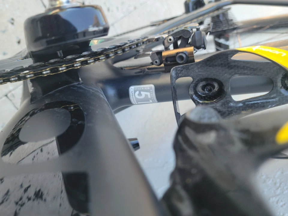 Bicicleta de carretera fibra de carbono 51 cm cremallera vapor, manillar y 404 pozos dura ace comp Foto 4 de 4