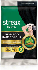 Streax Shampoo Hair Color, works in just 5 minutes, Pack of 10 Select Color