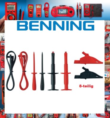 BENNING Messleitungssatz TA 3 044126 8-teilig Messspitzen-D. 4 mm Länge 1000 mm