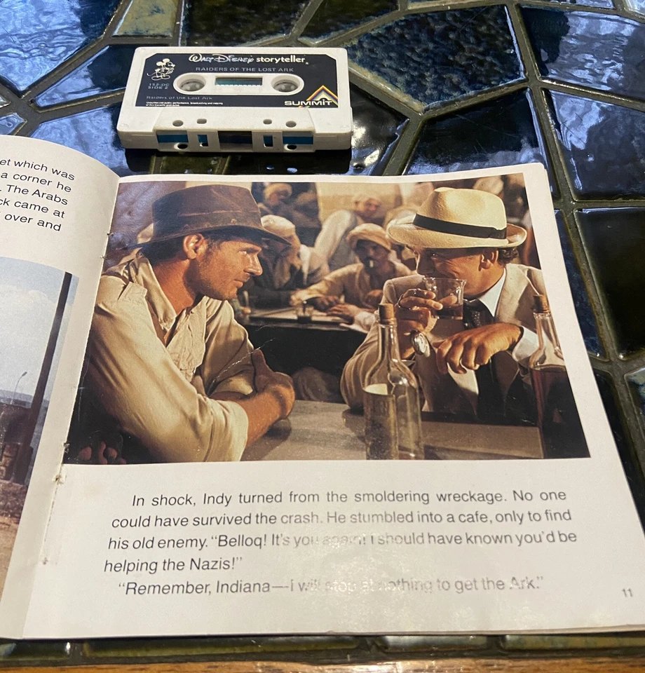 Raiders Of The Lost Ark 24 Page Read-Along Book And Cassette Tape Lucas Film - Image 4 of 4