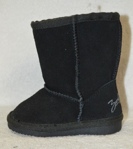 Zodiac Niños Pequeños Botas de Invierno Lil Tricia Cuero Negro/Marrón - Talla 8/9/10 - Imagen 8 de 16