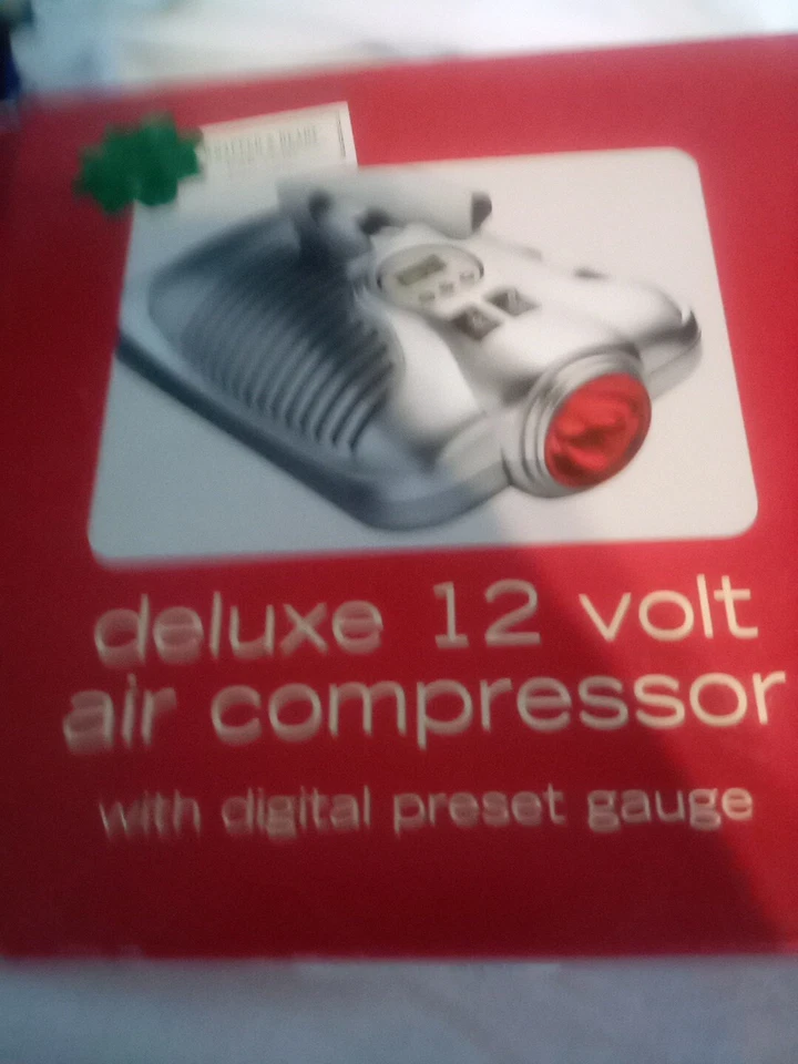Compresor de aire de lujo de 12 voltios con medidor digital preestablecido Foto 2 de 4
