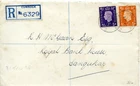 1938 2d/3d DEFINs GREAT BRITAIN KING GEORGE 6th PLAIN REG'D FDC CUMNOCK CDS PMKS
