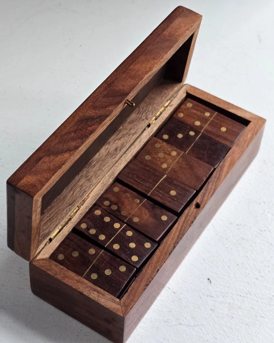 Dominoes 28 Piece Domino Tiles Set Handcrafted Cla... - Vicedeal - View #14