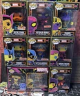 Lot Of 7 Marvel Funko Pop! Black Light Vinyl Figures, Read Description!