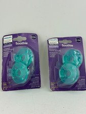 4 Philips Soothie 0-3 Months Orthodontic Baby Pacifiers, 100 Silicone Pacifier
