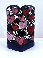 2022 Bath  Body works VALENTINES Day Soap Holder Sleeve Glitter Hearts HTF