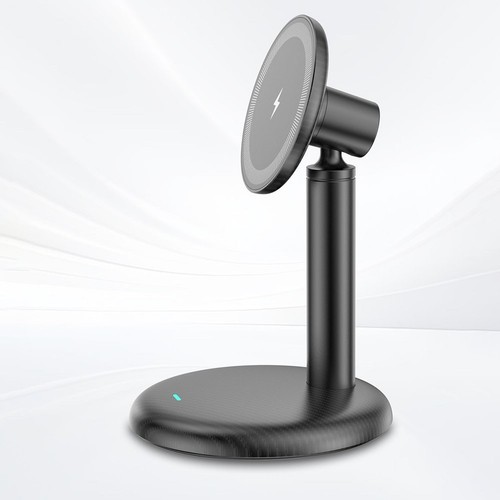 360 Degree Rotating Magnetic Wireless Charging Stand 15W for Desk and Bedside - Afbeelding 2 van 10