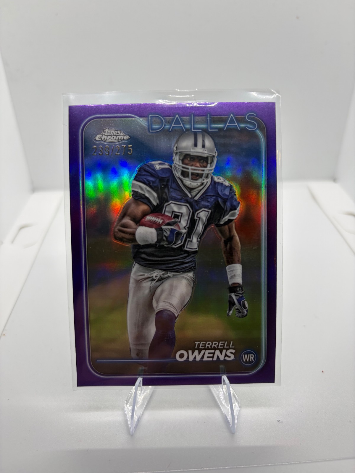 2024 Topps Chrome #54 Terrell Owens Purple Refractor #/275