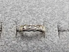 GRANDMA GRABE'S BEAUTIFUL VINTAGE 925 STERLING SILVER LINK BAND .79G RING SZ 2.5