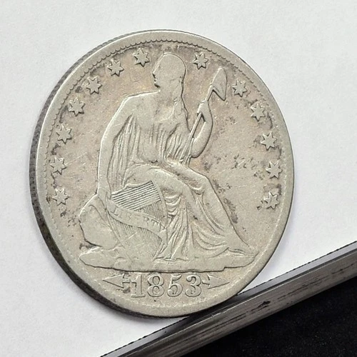 1853-O Liberty Seated Half Dollar - VF Details, Cleaned (#59712-L)