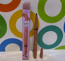 TARTE ~ QUICK STICK WATERPROOF SHADOW & LINER ~ GOLDEN PINK LUSTER / BLACK ~ NIB