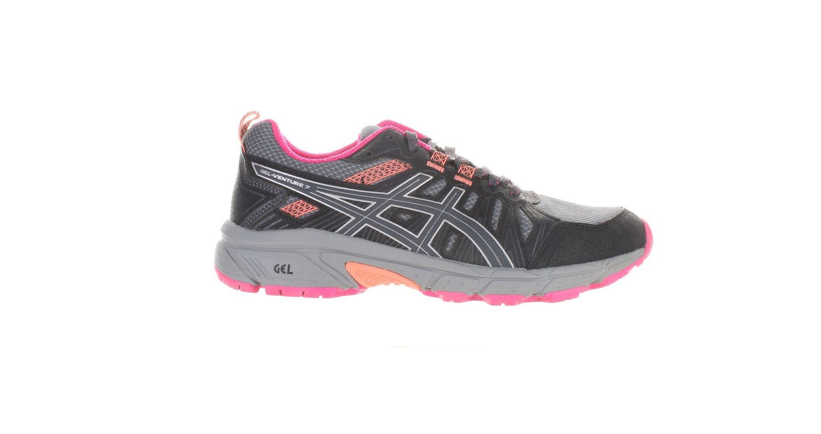 ASICS Womens Gel Venture 7 Gray Running Shoes Size 6 (7789010)