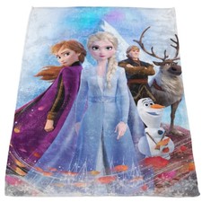 Frozen Die Eisk&ouml;nigin Decke Team | 130x170 cm | Tagesdecke Kuscheldecke