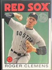 2021 Topps Series 1 1986 35th Anniversary Roger Clemens #86B-40 Boston Red Sox