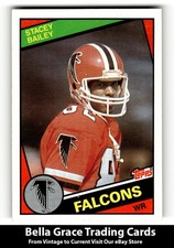 1984 Topps Stacey Bailey #211 Atlanta Falcons Rookie NFL Football