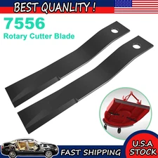 7556 Rotary Cutter Blades 27" x3/4" Lawn Mower Blades For Bush Hog, 2 Blade Set