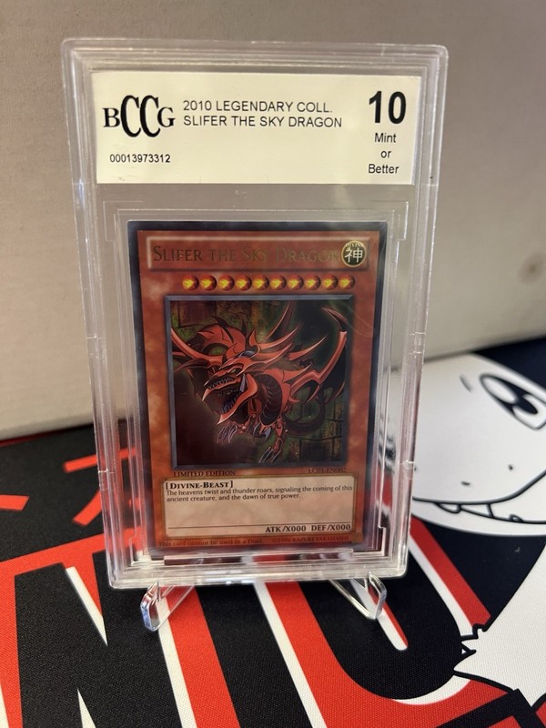 Yugioh Tcg Card Slifer The Sky Dragon LC01-EN002 BCCG 10 mint or Better 