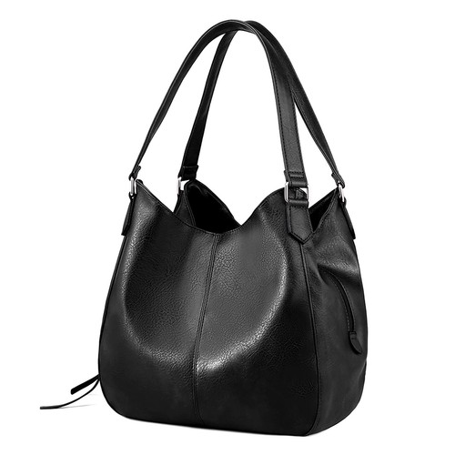 Womens Multi-pocket Shoulder Bag Fashion Vegan Leather Handbag Tote Purse (B