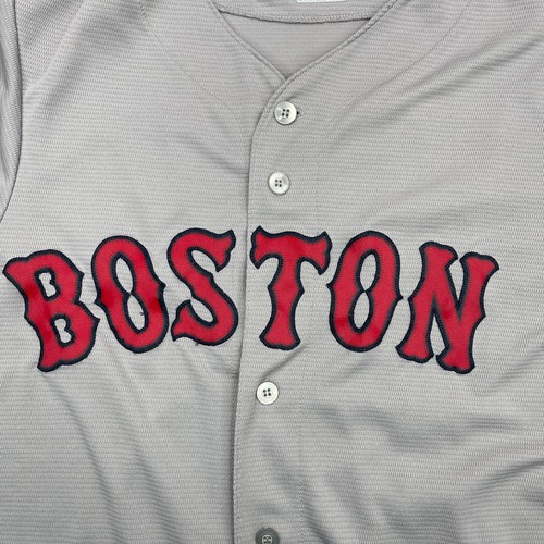 Dustin Pedroia Jersey Mens Small Gray Majestic Cool Base Stiched Boston Red Sox - Picture 6 of 20