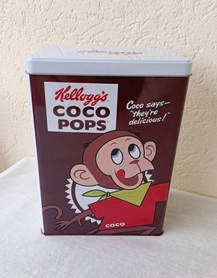 Kellogg's Coco Pops Vintage Metall-Vorratsdose / Müslidose mit Deckel