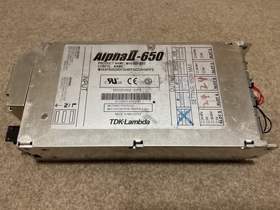TDK Lambda Alpha II-650 MV6500185B 650W Power Supply with 4x 24V 10A Modules