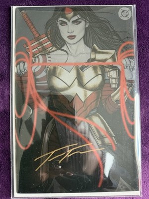 Absolute Wonder Woman #6 C2E2 Virgin Foil Exclusive Signed Jenny Frison w COA