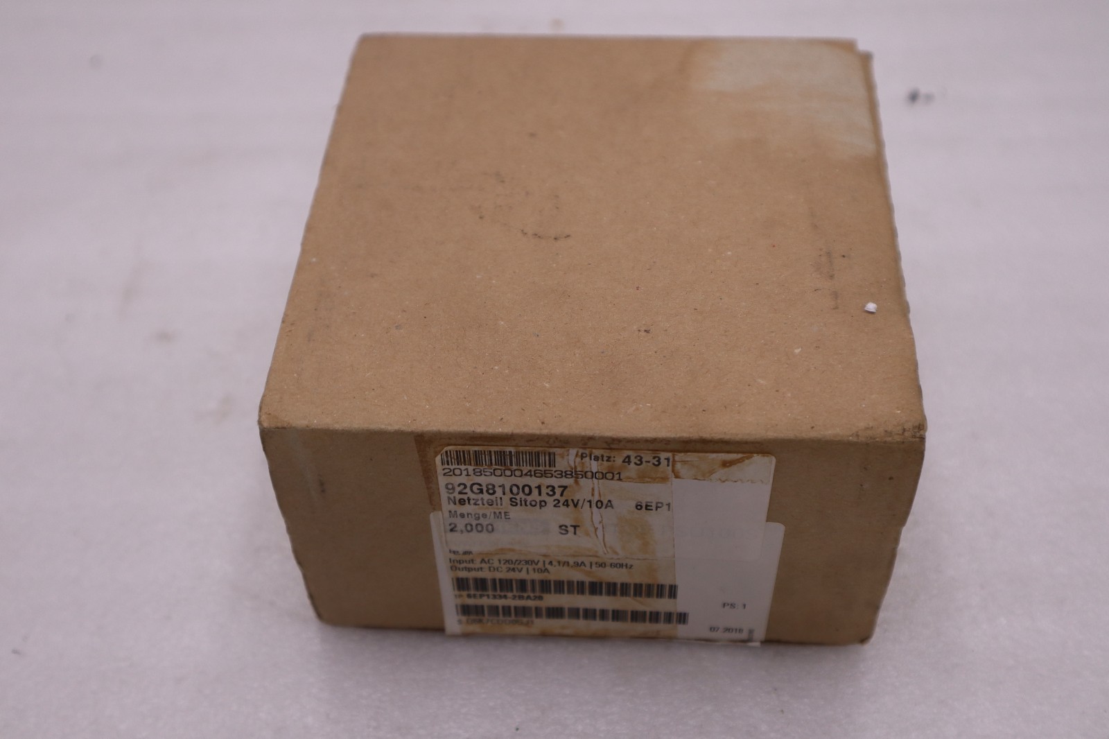SIEMENS 6EP1334-2BA20 power supply, PSU100S, SITOP, NEW IN BOX STOCK GF-606A