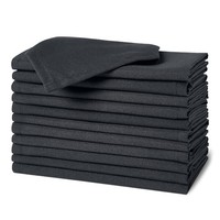 Amazon Basics Stoffservietten 12Er Schmutz- & Knitterfrei 43X43 Cm Schwarz