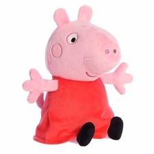 Aurora Playful Peppa Pig Stuffed Animal, Official Licensed Toy, Pink, 9"