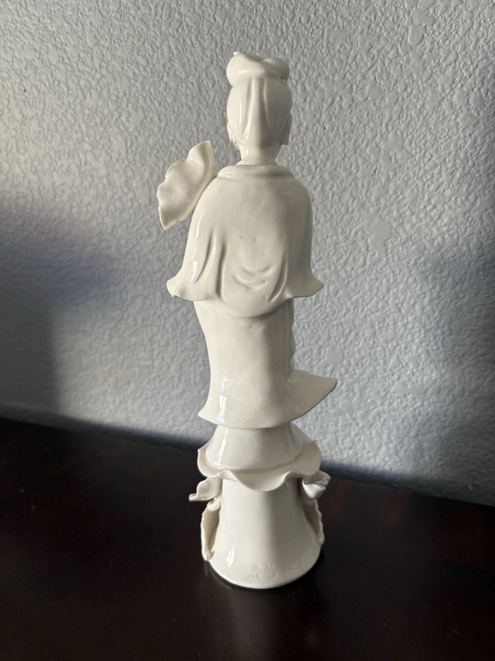 Porcelana chinesa vintage Blanc De Chine Guanyin Kwanyin  - Imagem 3 de 4