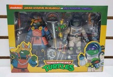 NECA TMNT Samurai Adventure Michelangelo & Space Donatello Figures Ninja Turtles