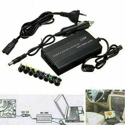 120W DC 12V Laptop KFZ Ladekabel Für Notebook Netzteil Adapter Ladegerät Auto
