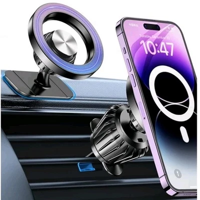 Magnetic Car Phone Holder Air Vent Mount 360° Rotating Strong Magnet - Image 1 of 4