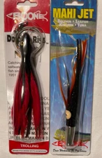 Boone Trolling Dolphin Drop Rig and a Mahi Jet Black and Red Rigged 6-1/2ins