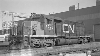 Canadian National Rly. CNR #5226 Port Mann BC. March 1978