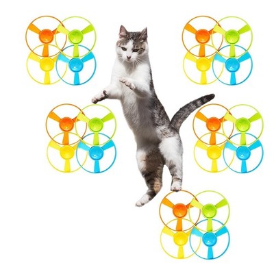 Cat Fetch Toys, Interactive Flying Cat Toys with 20 Colored Flying Propellers...