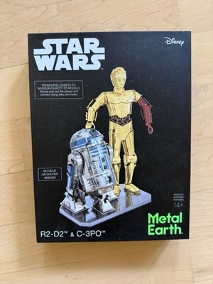Fascinations Metal Earth Gift Box Set C-3PO & R2-D2 Laser Cut 3D Metal Model Kit