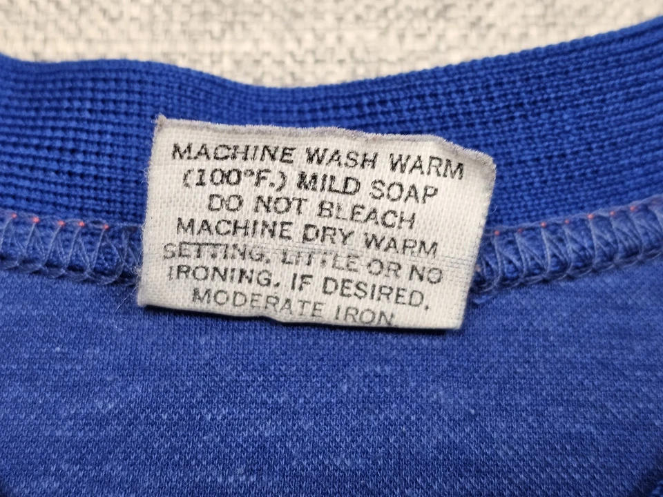 Винтажная мужская хоккейная футболка вратаря Betlin XL синяя с подкладкой с длинным рукавом США 70-е 80-е - Изображение 4 из 4