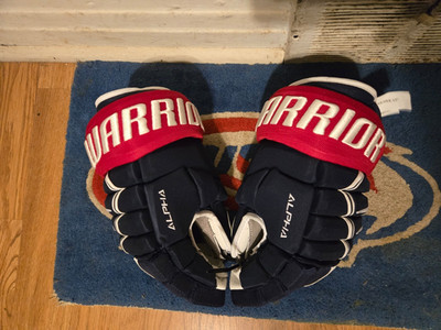 NEW TEAM USA HOCKEY GLOVES 13'' PRO STOCK WARRIOR ALPHA DX PRO FOUR ROLL