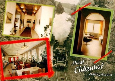 Arzting Hotel Pension Eichenhof Hallway Guest Room Steam Locomotive