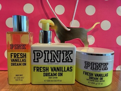 Victoria s Secret Fresh Vanillas Dream On Mist Lotion Body Butter y2k Set