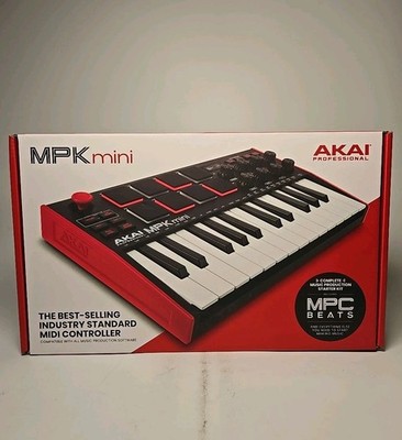 Akai MPK Mini MK3 25-Key USB MIDI Keyboard Controller with 8 Backlit Drum Pads
