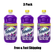 Fabuloso Multi-purpose Cleaner 2x Concentrated | Lavender | 56 Oz 3 Pack