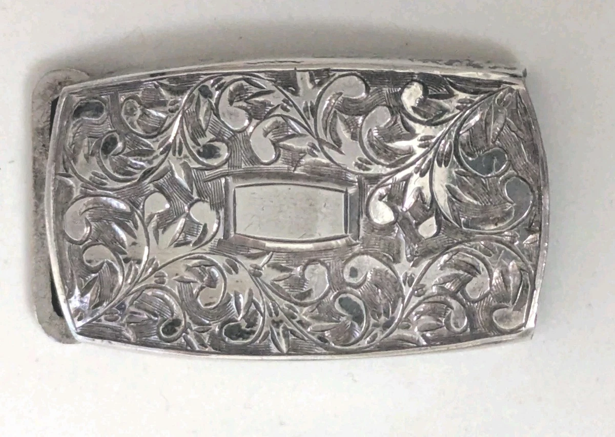 Victorian Sterling Silver Original Vintage Belt Buckles for  display picture 1