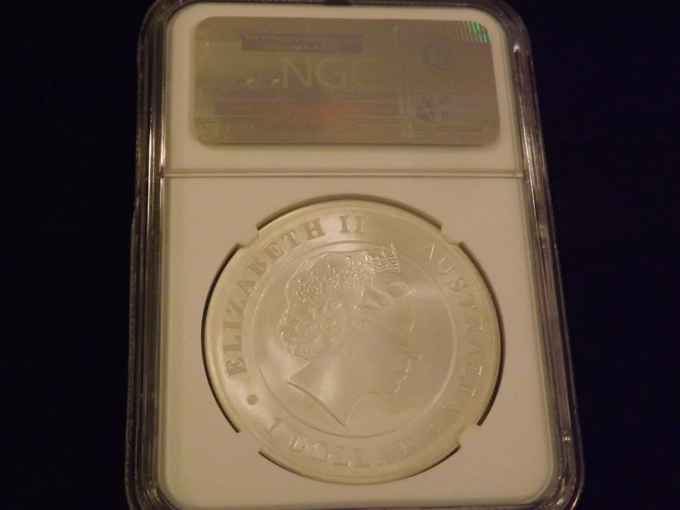 2014-P Salt Water Crocodile Early Releases NGC MS 70 - Image 2 of 2