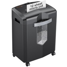 12-Sheet Micro Cut Paper Shredder, Heavy Duty Shredder for Home Office