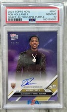 2024 Ron Holland II Draft Autograph Purple 8/25 (RC)  🏀🔥PSA 10🔥🏀