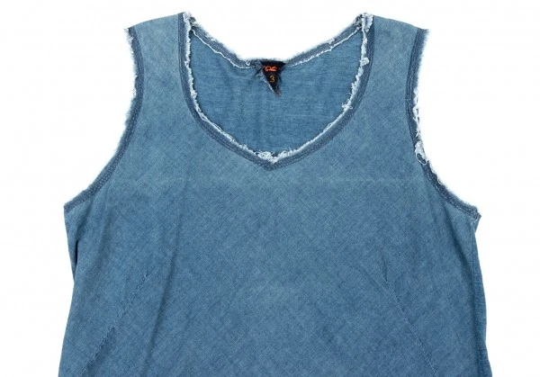 Blusas sem mangas 45rpm 45R tingidas índigo tamanho 3 (K-134405) - Imagem 3 de 4